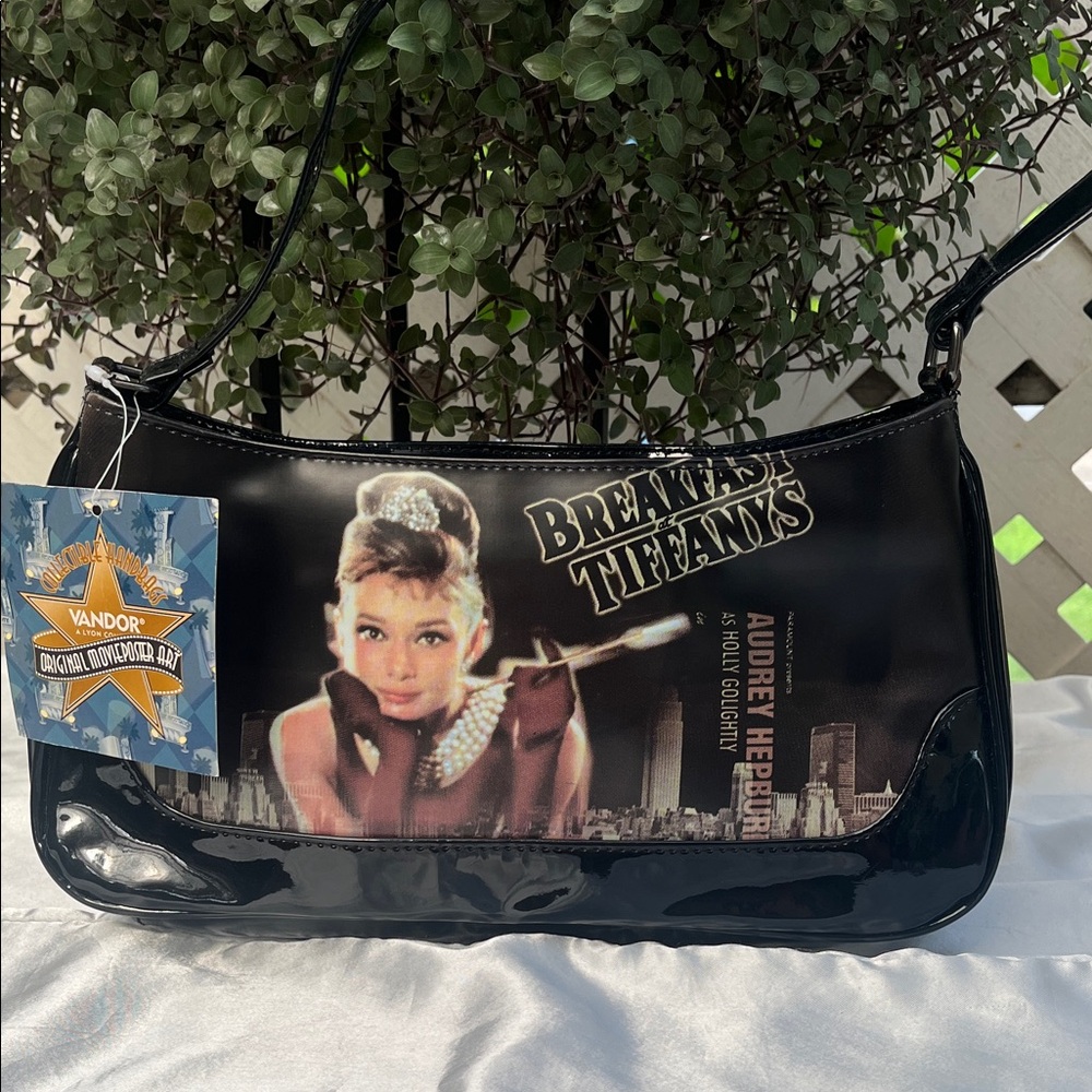 Vandor Black Breakfast at Tiffany's Shoulder Bag
